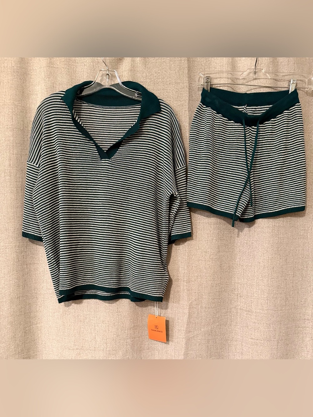 Tankaneo NWT Striped Knit 2-Piece Lounge Set | S